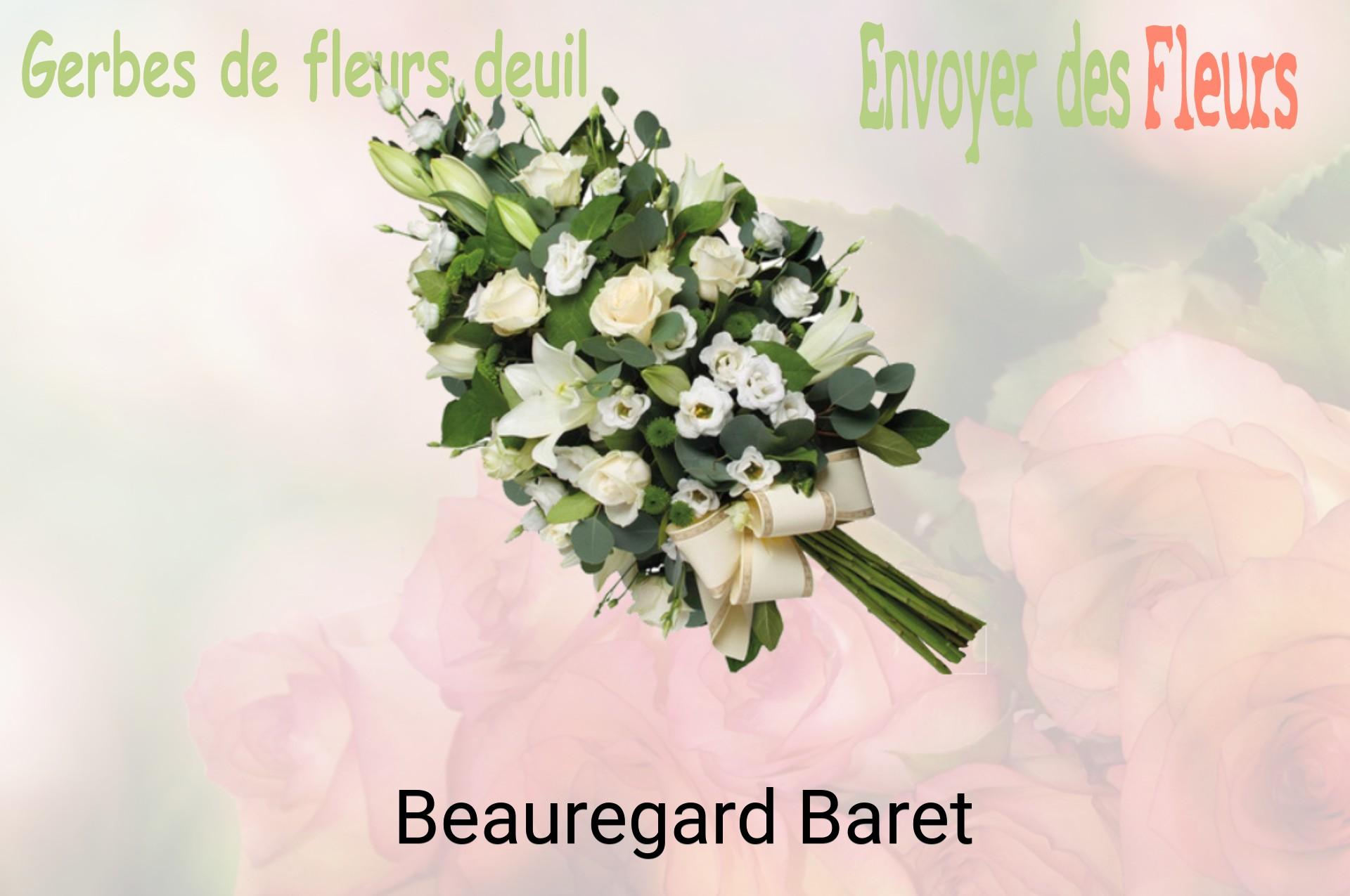 Gerbe de fleurs de deuil livrée à Beauregard-Baret